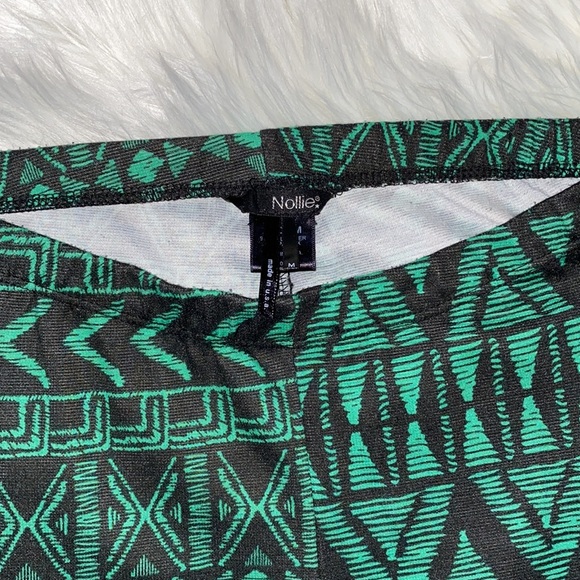 Green Tribal Print Leggings - Picture 2 of 3